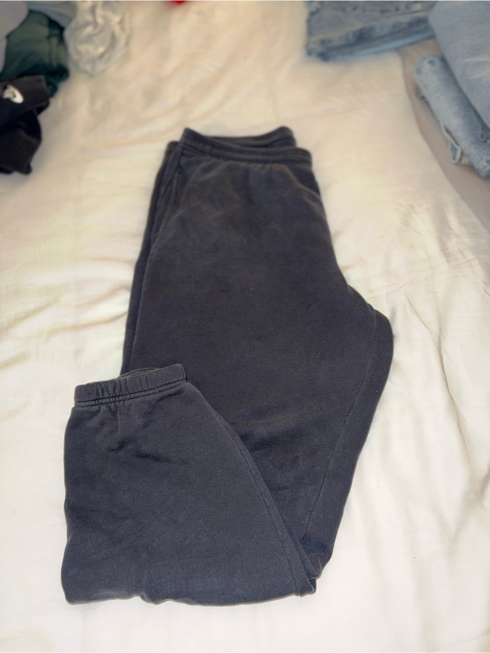 Aritzia Black Cozy Fleece Jogger Pants